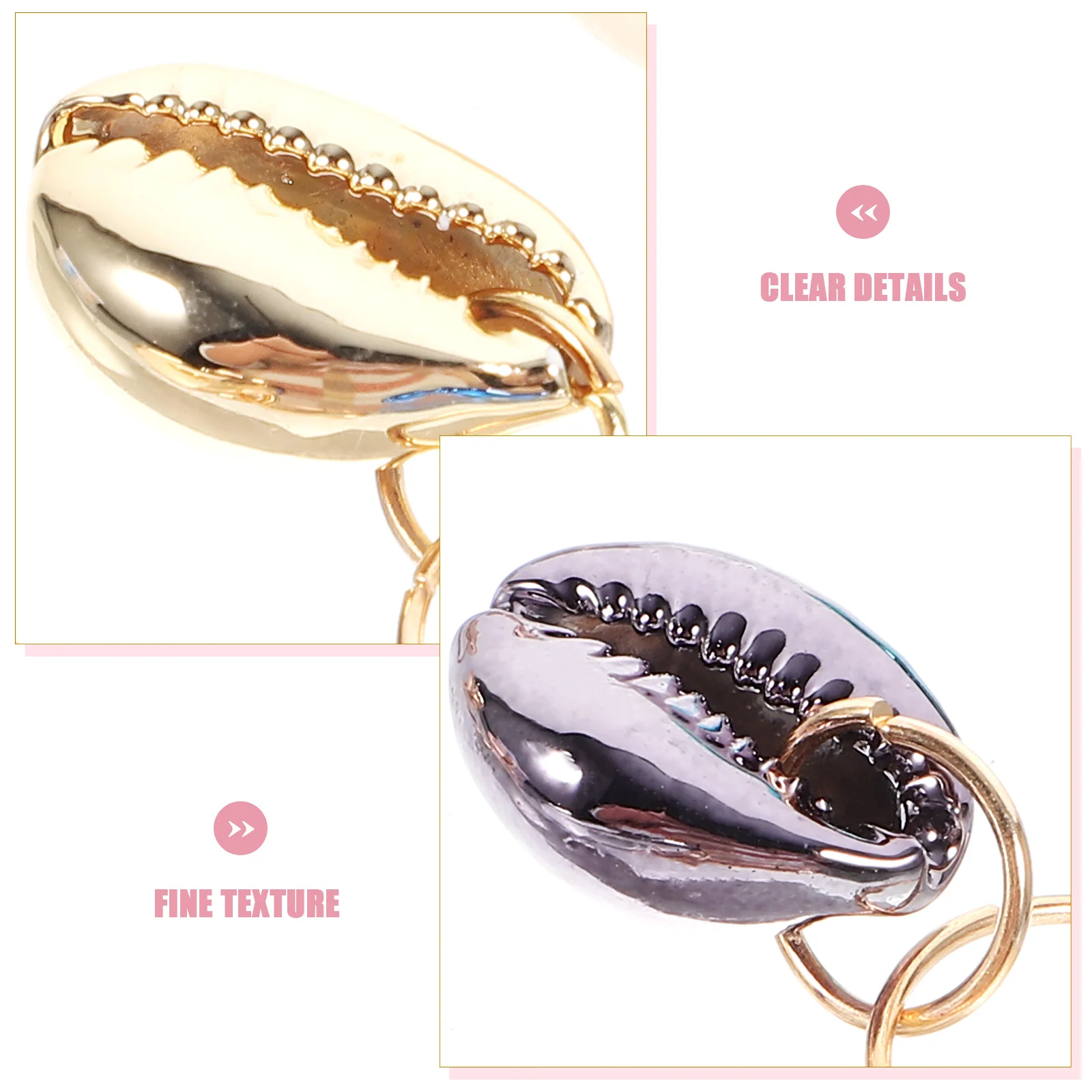 

24Pcs Shell Hair Clips Dreadlock Charms Braiding Accessories Women Hair Jewelry for Loc Jewelry for Black Women