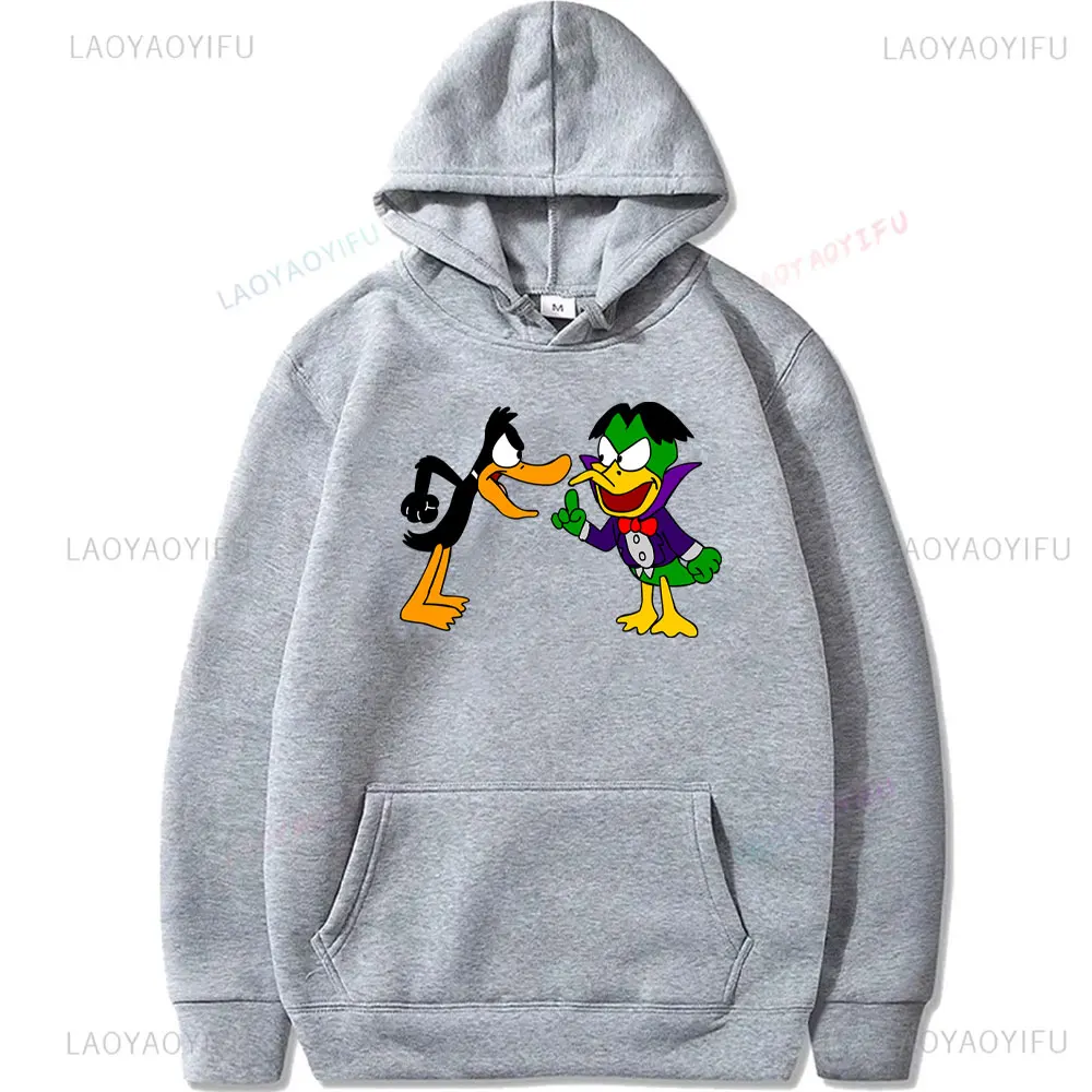 Spring Mens Women's Tops  Count Duckula Awesome for Movie Funny Cartoon Graphic Hoodie Pullover Comfortable Long Sleeve Hoody