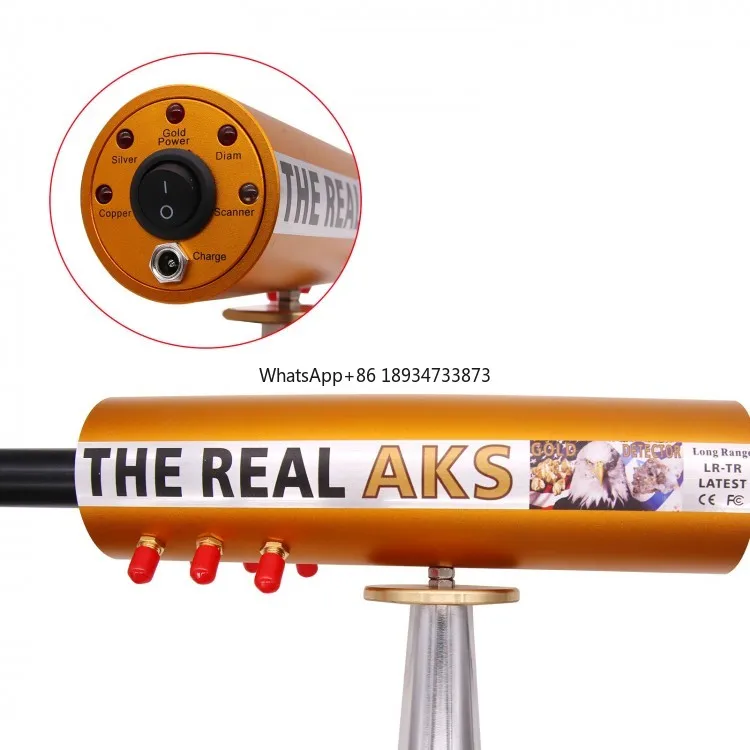 The Real AKS Long Range Gold Detector 6 Antennas Plastic Case for Silver Gem Diamond Golden + Filter