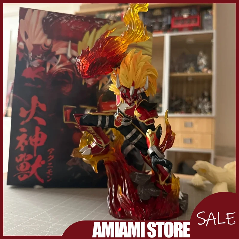 

23cm Digimon Frontier Statue Wolfmon Fairimon Beast Spirit Evolution Figure Anime Model Collectible Display Ornament Gifts Fans