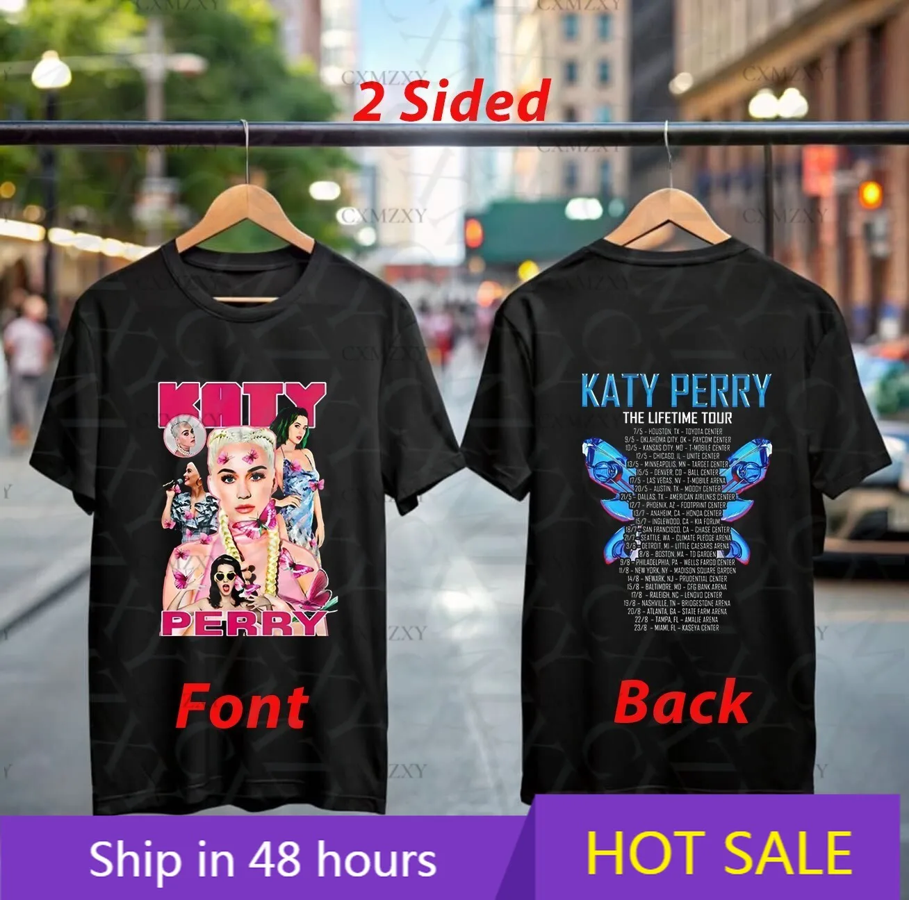 

Katy-Perry The Lifetime Tour 2025 100% Cotton T-Shirt Official Concert Merch Pop Music Gift
