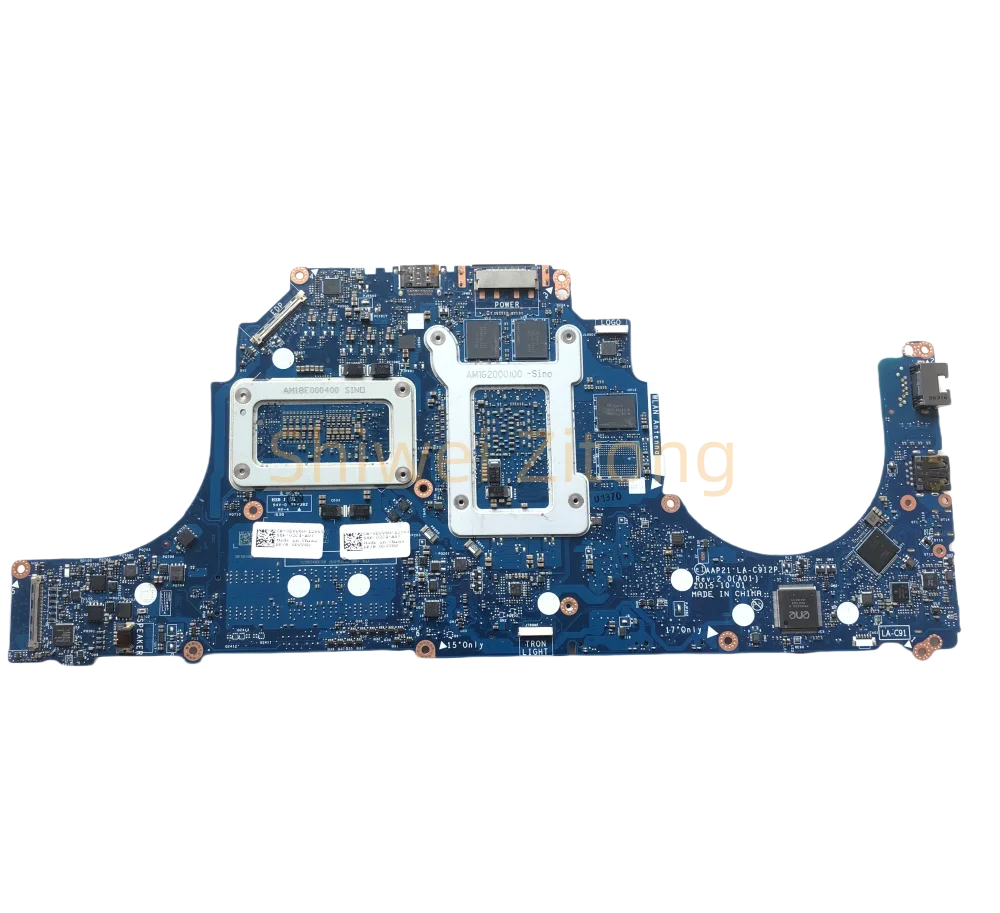 AAP21 LA-C912P For Dell Alienware 15 R2 17 R3 Laptop Motherboard with I7-6700HQ I7-6820HK CPU GTX970M GTX980M GPU 100% Test OK