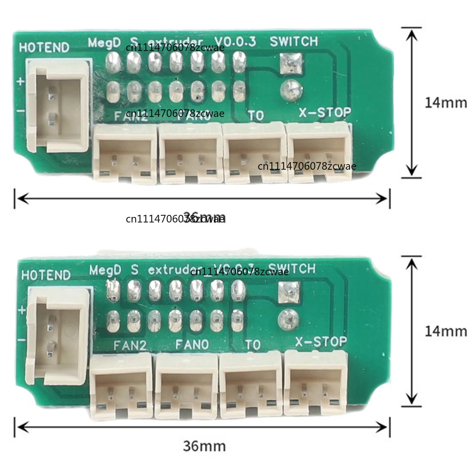 For For Anycubic For Mega S For Mega Pro Hot End Extruder Transfer PCB Board With Auto Bed Leveling Sensor Interface 2pcs Replac