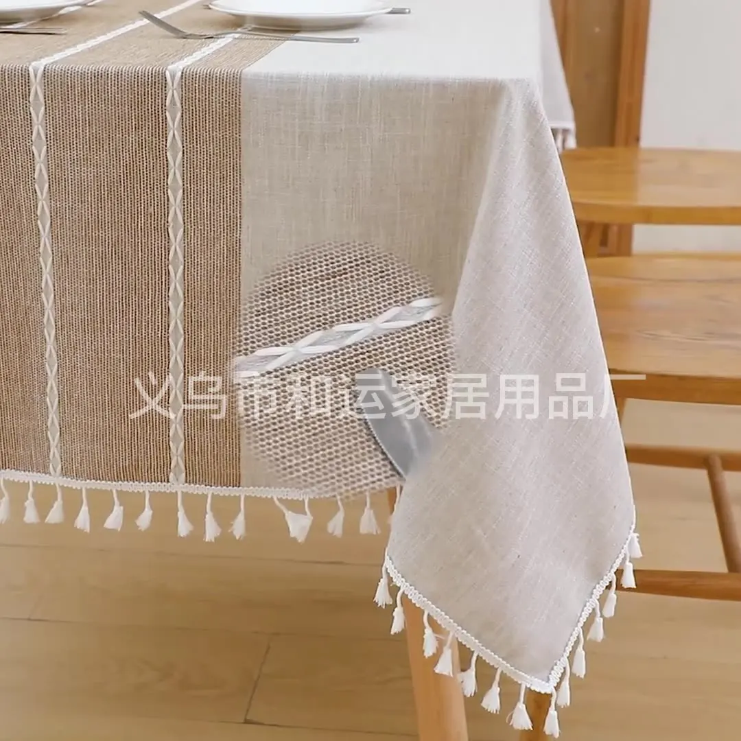 

P0159style light luxury high-end tablecloth, no wash, oil proof, waterproof, and heat-resistant desktop cover cloth, table m