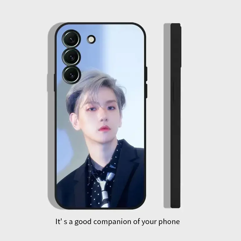 E-EXO Boy Kpop B-BAEKHYUN Phone Case For Samsung Galaxy S 23 22 21 20 10 e 9 8 7 6 5G plus edge ultra lite Black Soft Cover