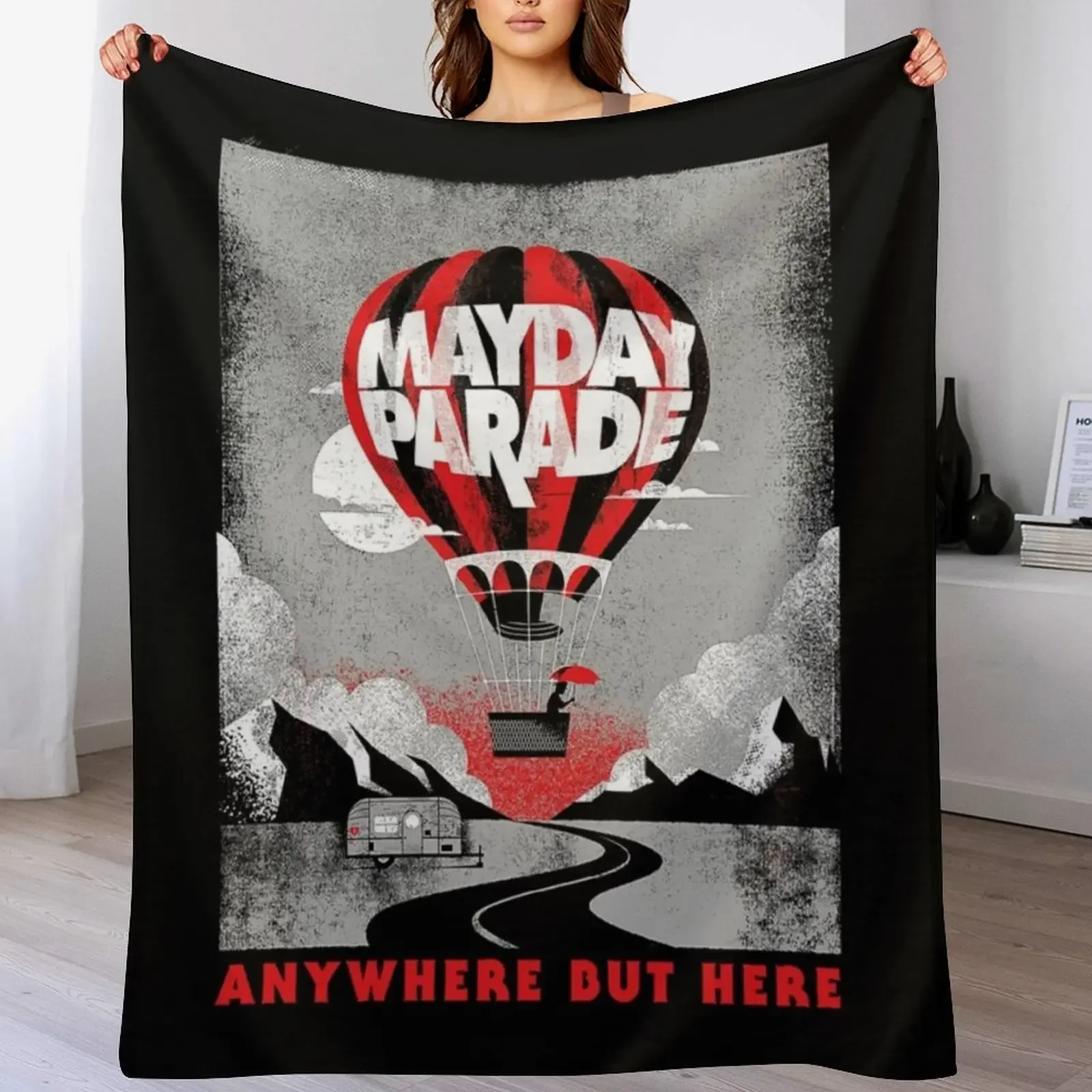 

best anywhere mayday but here Throw Blanket anime bed plaid Sofa Stuffeds Blankets