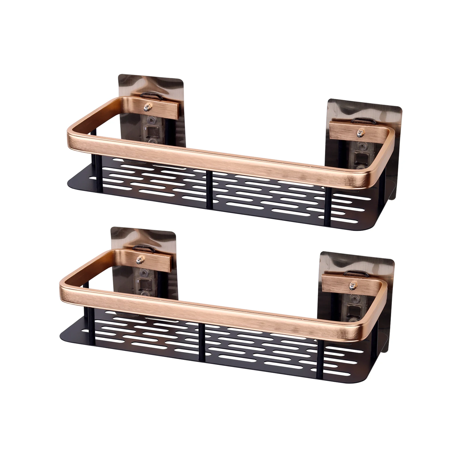 Kitchen Storage bathroom shelves Organizer Aluminum Alloy Shower Shelf Accessories Shampoo Rack multi-scenario No Drill Shelf