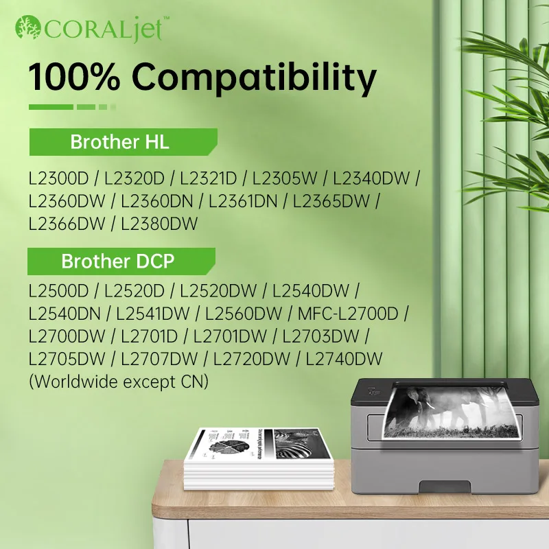 TN660 TN-660 Toner Cartridge Compatible With Brother HL-L2300D 2380DW HL-L2320D DCP-L2540DW HL-L2340DW HL-L2360DW MFC-L2720DW