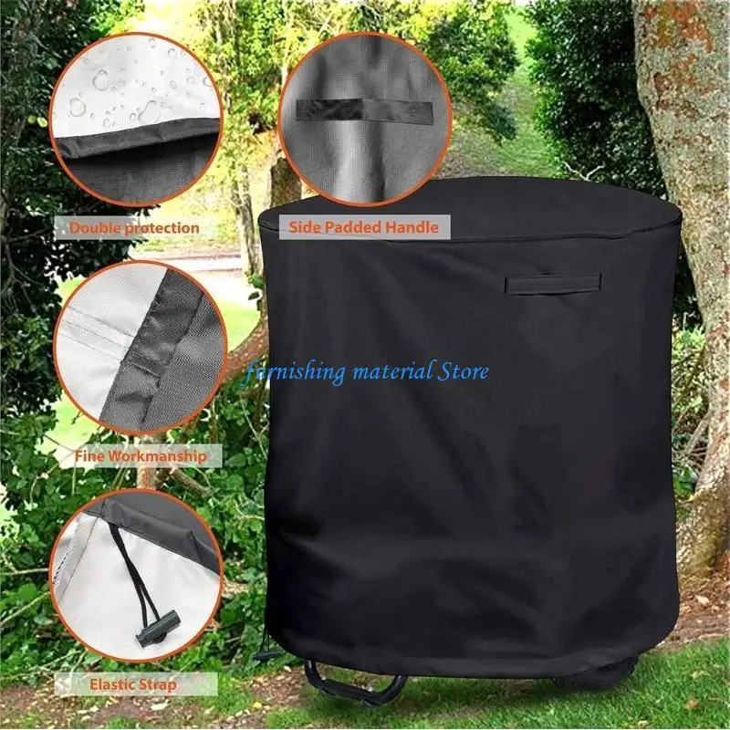 

Y5GD Chipper Shredders Mulcher Cover Chipper Cover Foldable Storage Protects Against Sunlight Debris