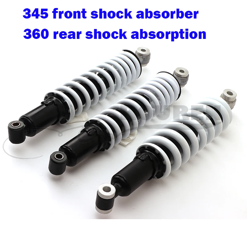 

345mm 360mm Front Rear Shock Absorber Suspension 12mm Spring For Go Kart ATV Motorcycle Quad Dirt Bike