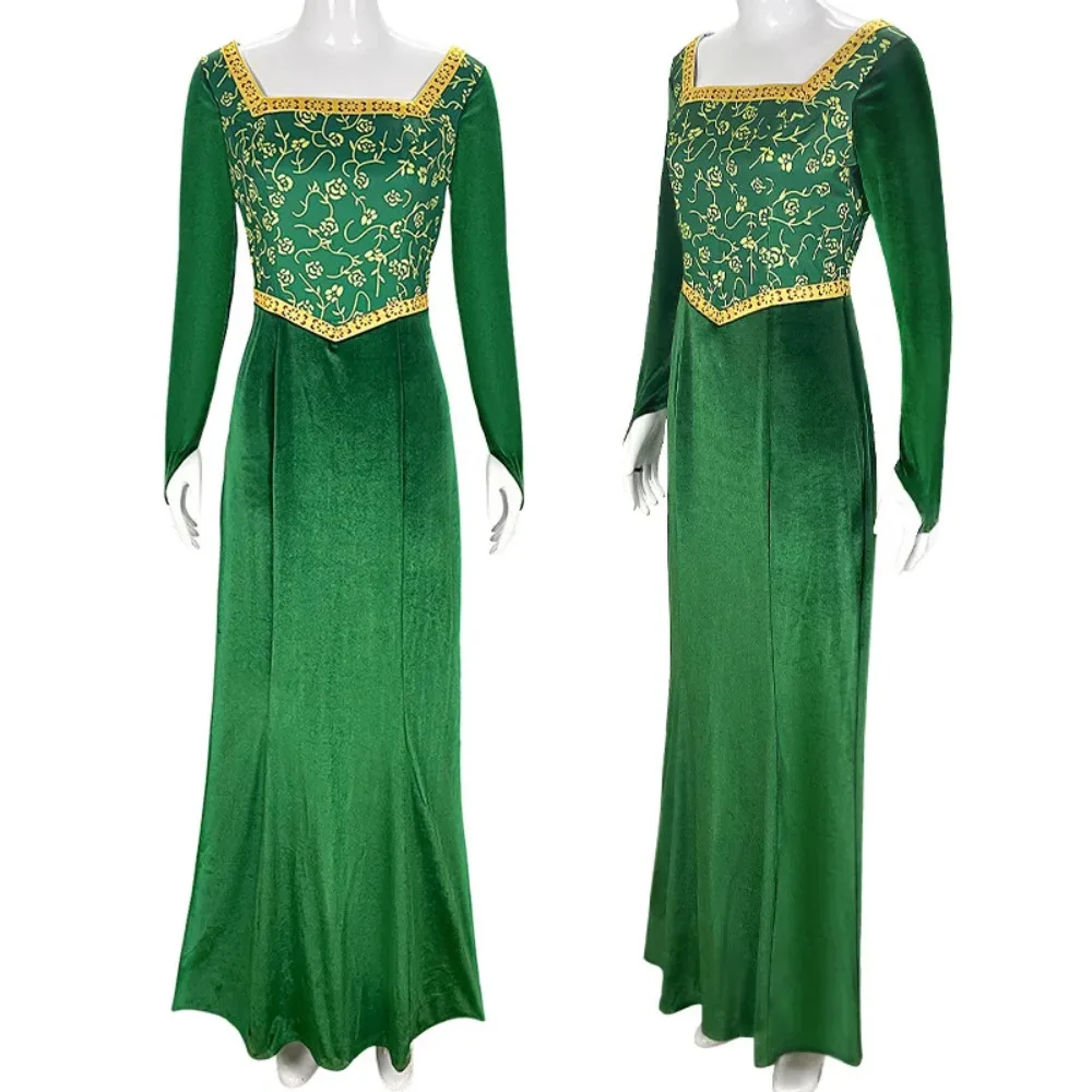 

Fiona Princess Cosplay Costume Full Sets Dress Uniforms Suits for Women Adult Outfit Halloween Carnival Party Clothes Roleplay