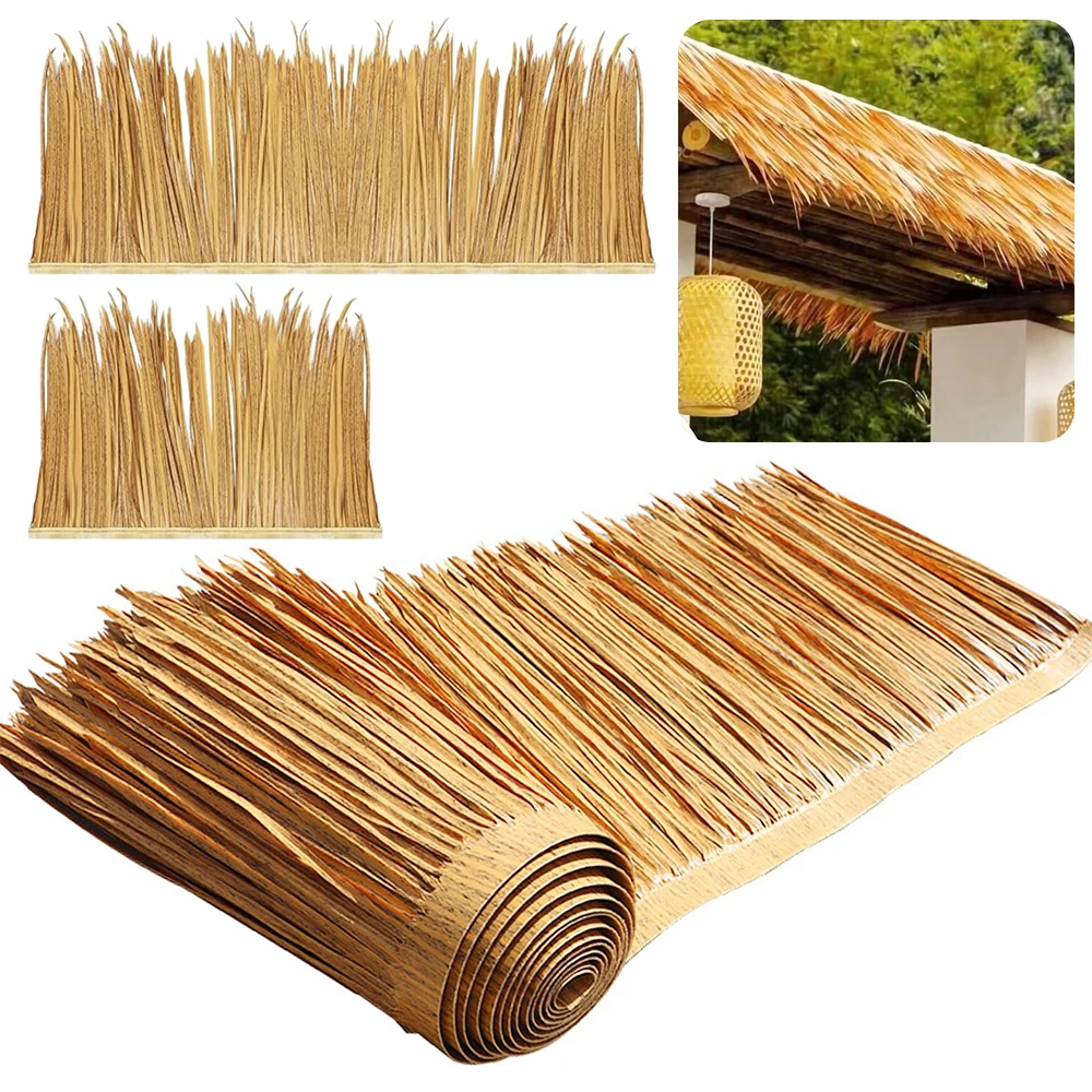 Plastic Thatch Tiles Artificial Thatch Roofing DIY Roof UV-Resistant Thatch Roof Panels Fire-Retardant Thatch - Image 5