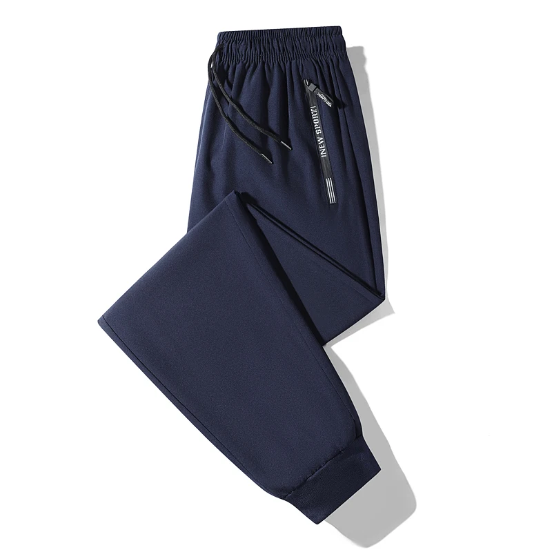 

Летние спортивные брюки из ледяного шелка для активного отдыха, влагоотводящие, быстросохнущие, дышащие, свободные, удобные, мужские, прямого кроя