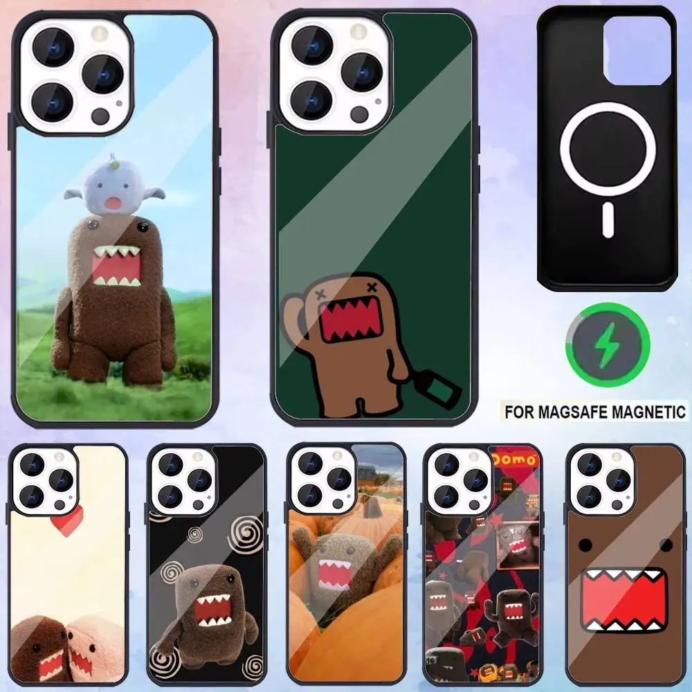 

Cute D-DOMO-KUN Art Phone Case For iPhone17,16,15,14,13,12,11 Plus,Pro Max Magnetic Magsafe Wireless Charging