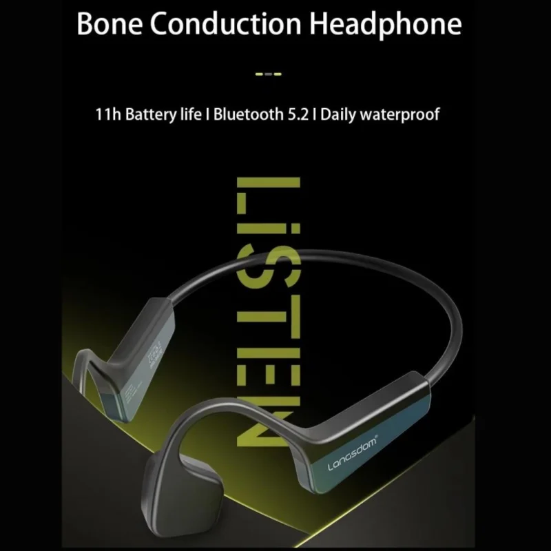 เปิดหูกีฬาหูฟังบลูทูธไร้สายชุดหูฟังบลูทูธ Bone Conduction หูฟัง Swing หูฟังฟรี