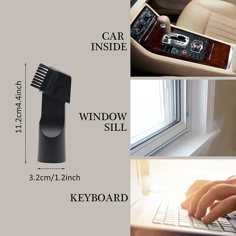 Acessórios de vácuo acessórios kit de limpeza escova de piso de madeira para 32mm (1 1/4 Polegada) mangueira padrão 7 pacote