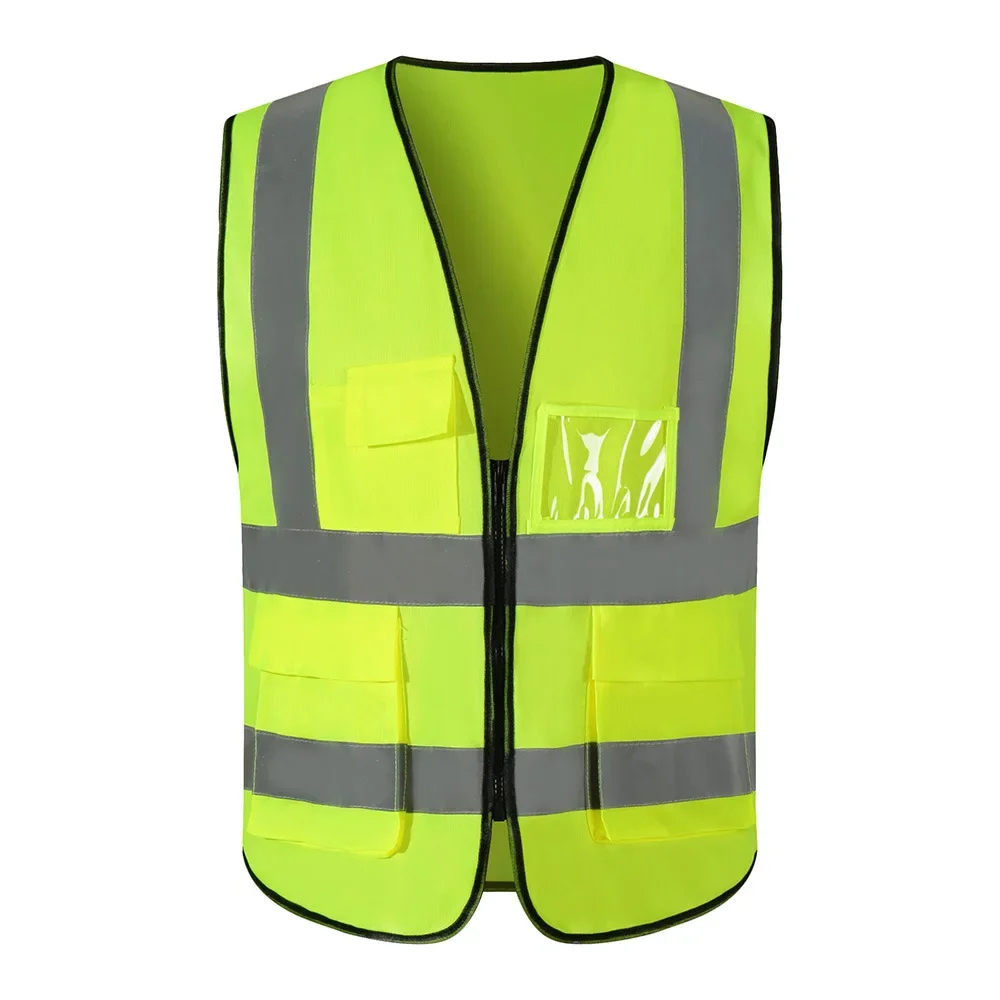 Factory Price! 1 PCS Free Custom LOGO Reflective Safety Vest High visibility Construction Work Uniforms Logo Printing 2022