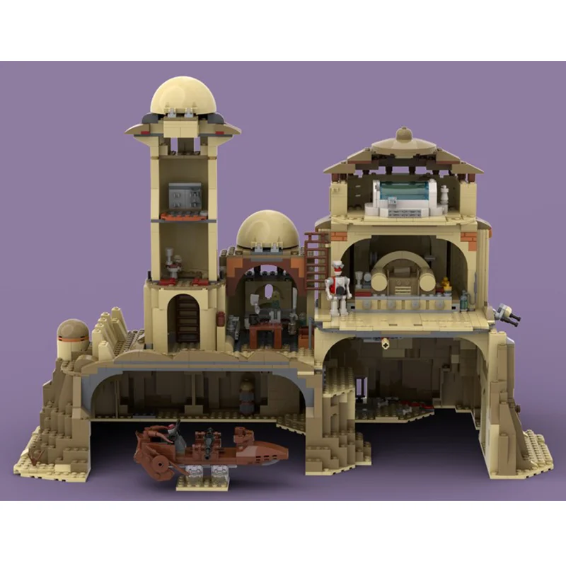 1762 Uds. MOC escena de película estrella famosa Tatooine el Palacio de Daimyo DIY ideas creativas juguete para niños regalo bloques de construcción MOC-75059