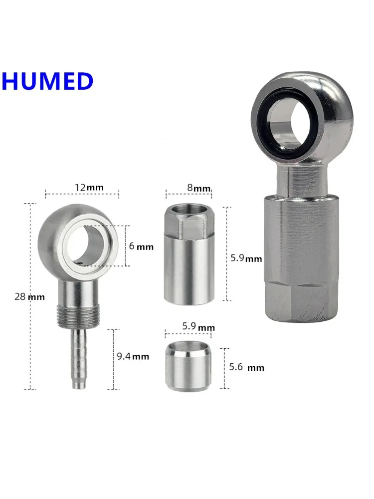 AliExpress HUMED New Bike Hydraulic Brake Banjo Fitting Bike Brake Hose Fitting Olive Connector for BH90 SLX/XT/XTR Brakes