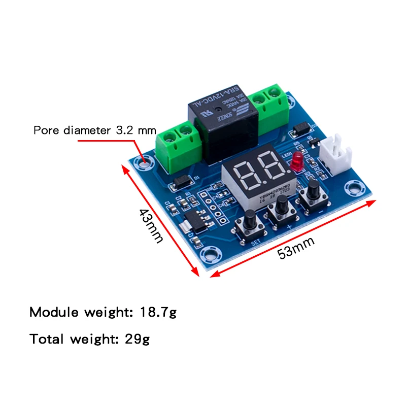 12V Soil Humidity Sensor Controller Irrigation System Automatic Watering Module Digital Display Humidity Controller XH-M214