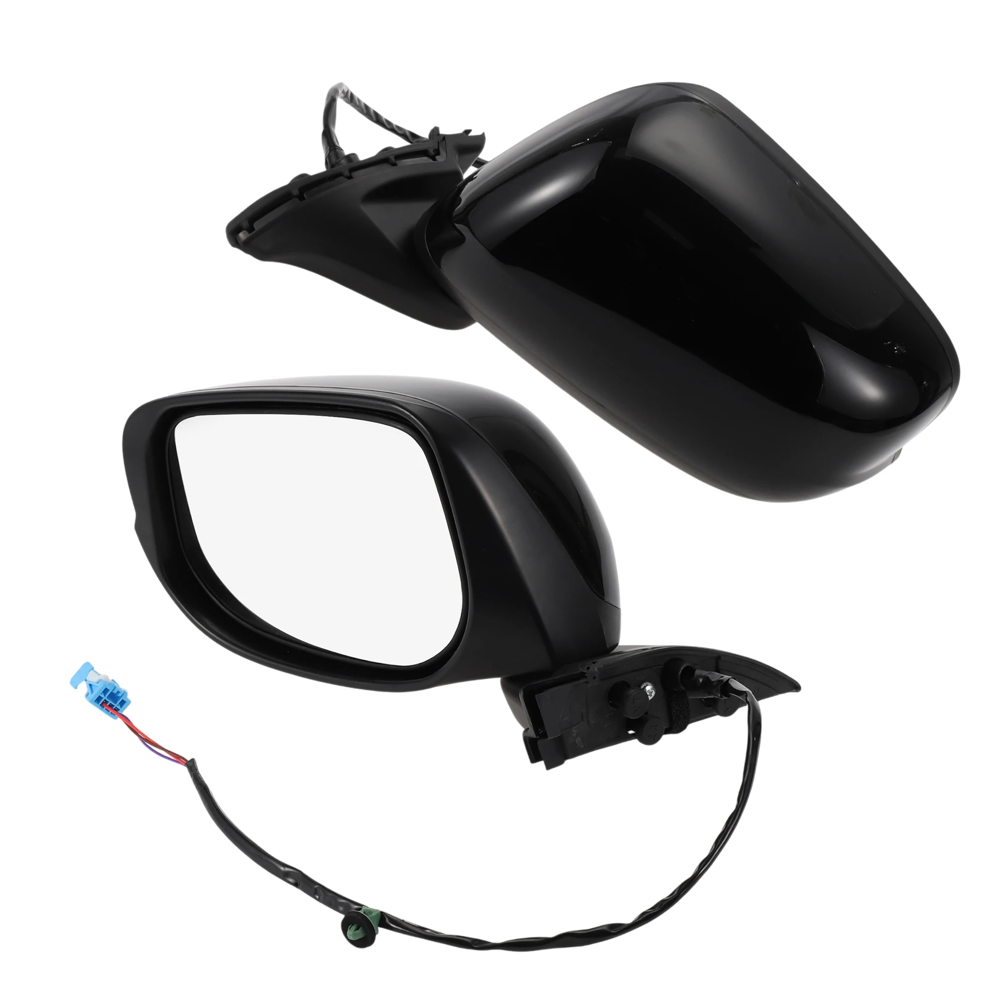 uxcell-door-mirror-replacement-side-view-mirror-assembly-for-honda-fit-2009-2014-power-mirror-adjustment-non-heated-mirror-glass