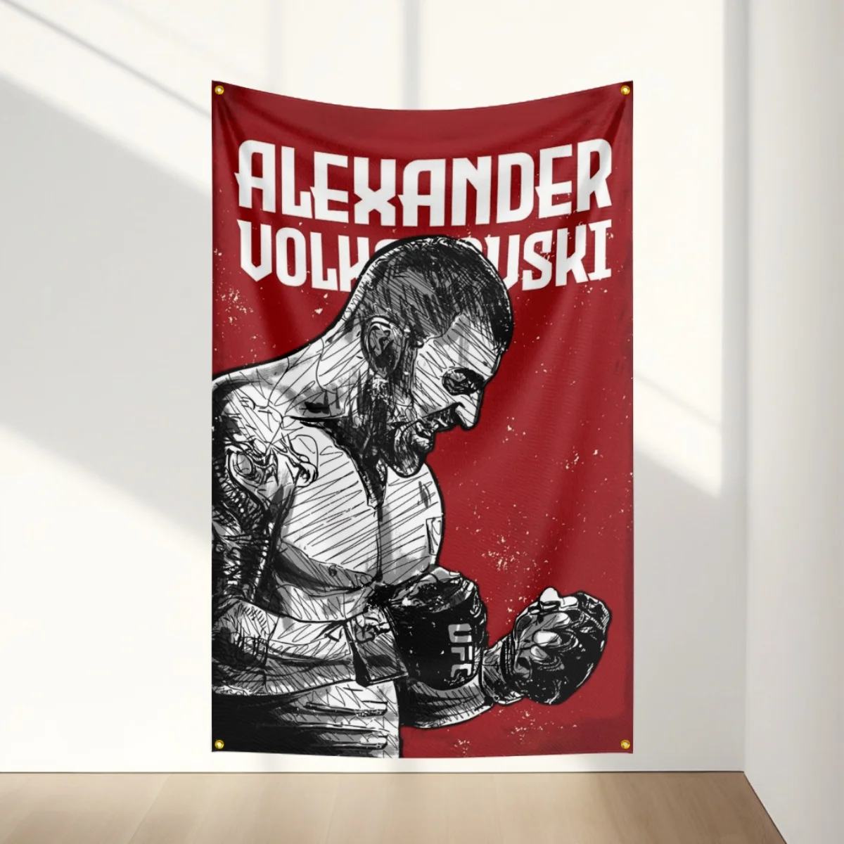 

A-Alexander-volkanovskiS UFC Boxing Legend Motivational Wall Poster Gym Tapestry Home Dorm Decor Inspirational Canvas Flag