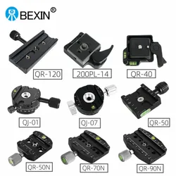 BEXIN Camera Clamp Series Tripod Ball Head Mount Adapter Base Quick Release Clip Plate Clamp for Arca Swiss Dslr Camera Ballhead