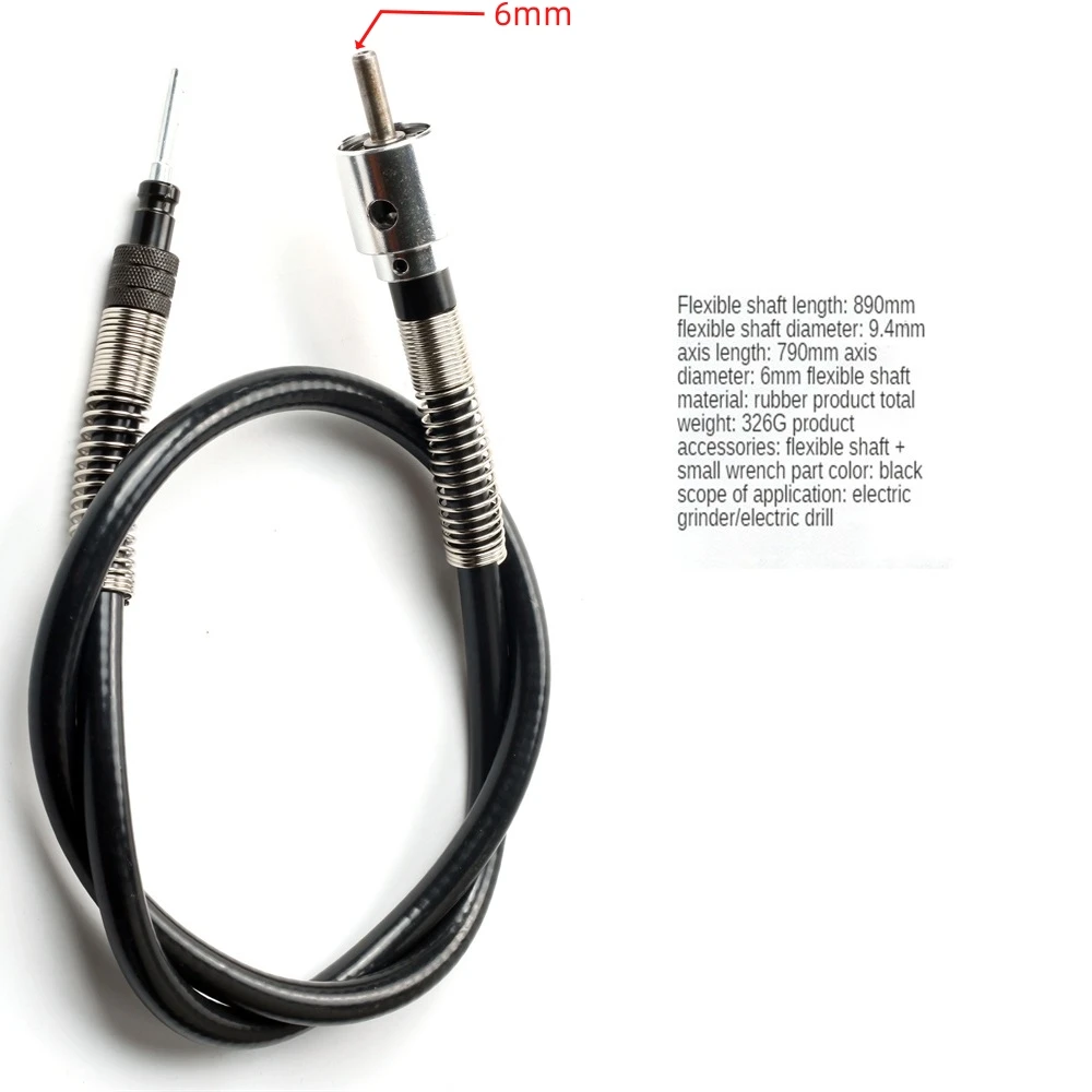 Imagem -03 - Extensão Flexível do Tubo do Eixo com Mandril da Broca de 0.36.5 mm para Dremel Morre Ferramentas Giratórias Elétricas da Broca da Mão do Moedor