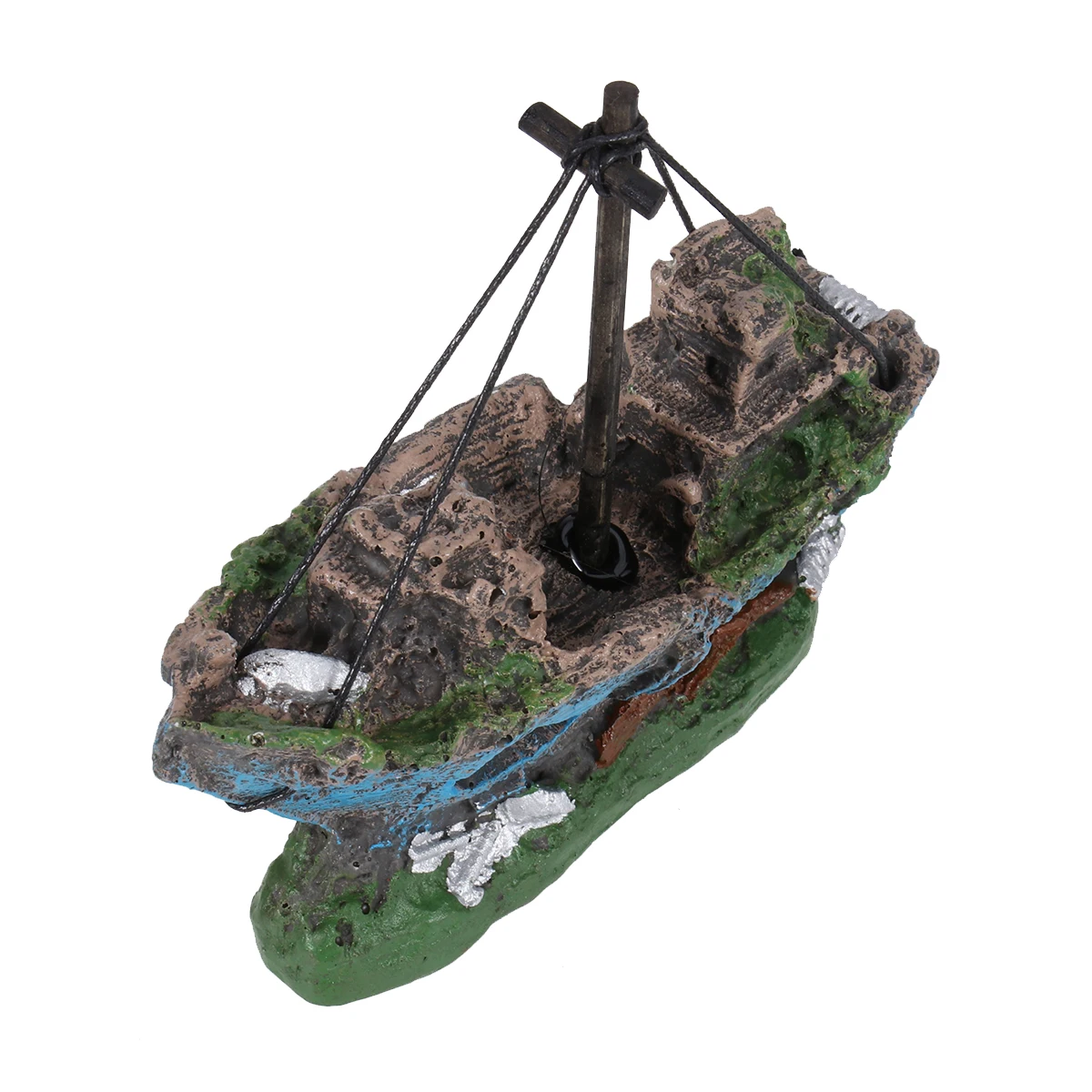 

Resin Small Aquarium Decorations Vivid Details Fish Tank Landscaping Ornaments Pet Supplies Suitable Salt Fresh Water