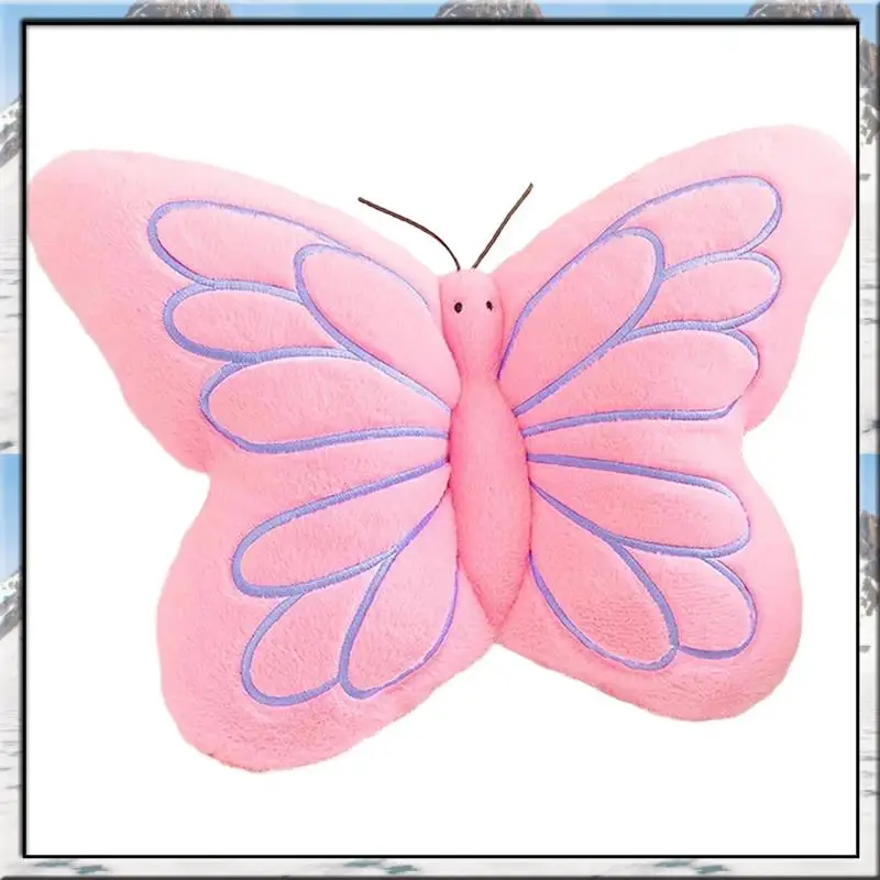 

Mar.Для спальни, гостиной, дивана, декоративная подушка в форме бабочки, мягкая плюшевая подушка, подушка-бабочка, розовая