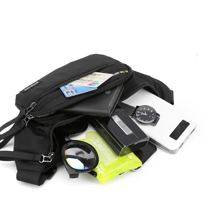 حقيبة كروس نسائية خفيفة الوزن من النايلون مع طباعة حروف وجيوب متعددة للاستخدام اليومي والتسوق #5