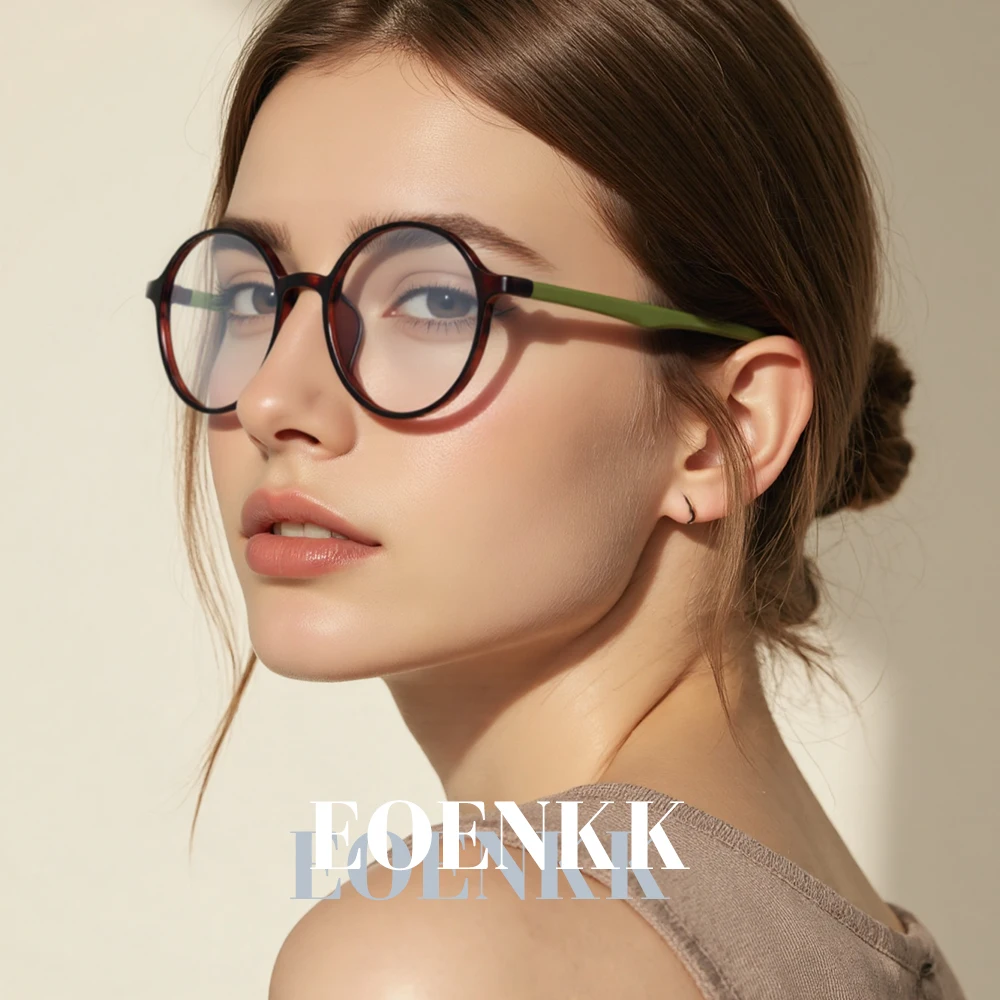 

2025 New Vintage round Green Frame Reading Glasses for Men And Women Anti Blue Light Photochromic Custom Prescription Design