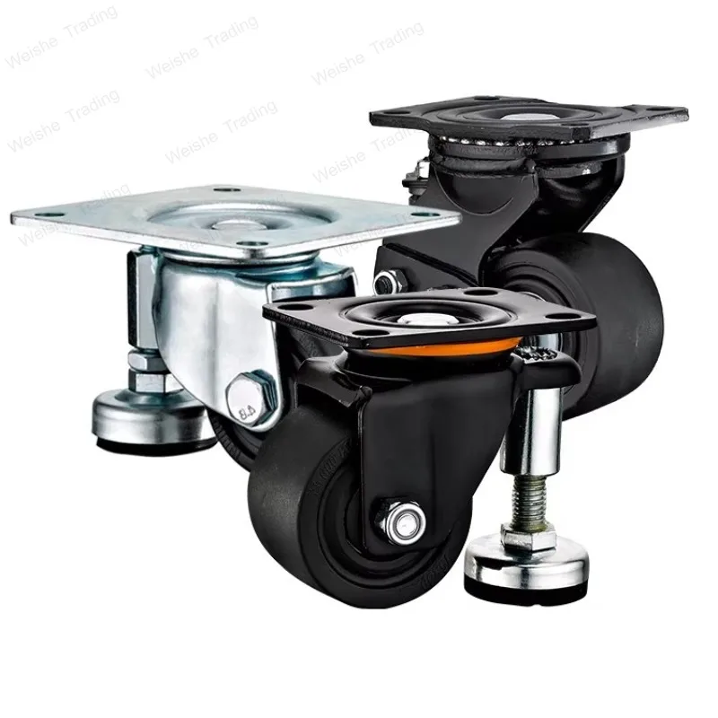 

2.5/3 inch low center of gravity nylon PA caster universal wheel wear-resistant double bearing horizontal adjustment with