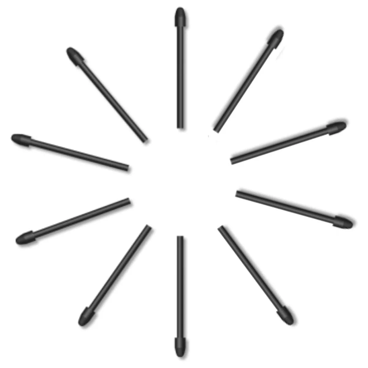ABGV 10 Pack Replacement Nibs PN05A Compatible with Digital Pen Stylus PW517 for Pen Display Kamvas 12
