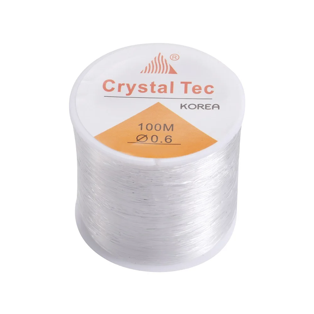100m Starkes Elastisches Kristallschnur-Perlenband für DIY-Schmuckherstellung, Halsketten, Armbänder, Perlenfäden, Dehnbar, Dicke 0,5-1mm – Detail 8
