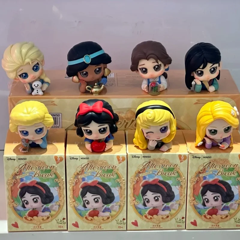 

Genuine Disney Princess Afternoon Resting Series Blind Box Cute Anime Figure Doll Trendy Model Ornament Girl Birthday Gift Toys