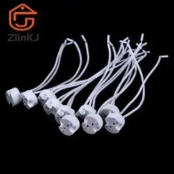 1pc/5pcs/10pcs Hot MR16 GU5.3 Base Socket Wire Connector Led Lamp Ceramic Holder