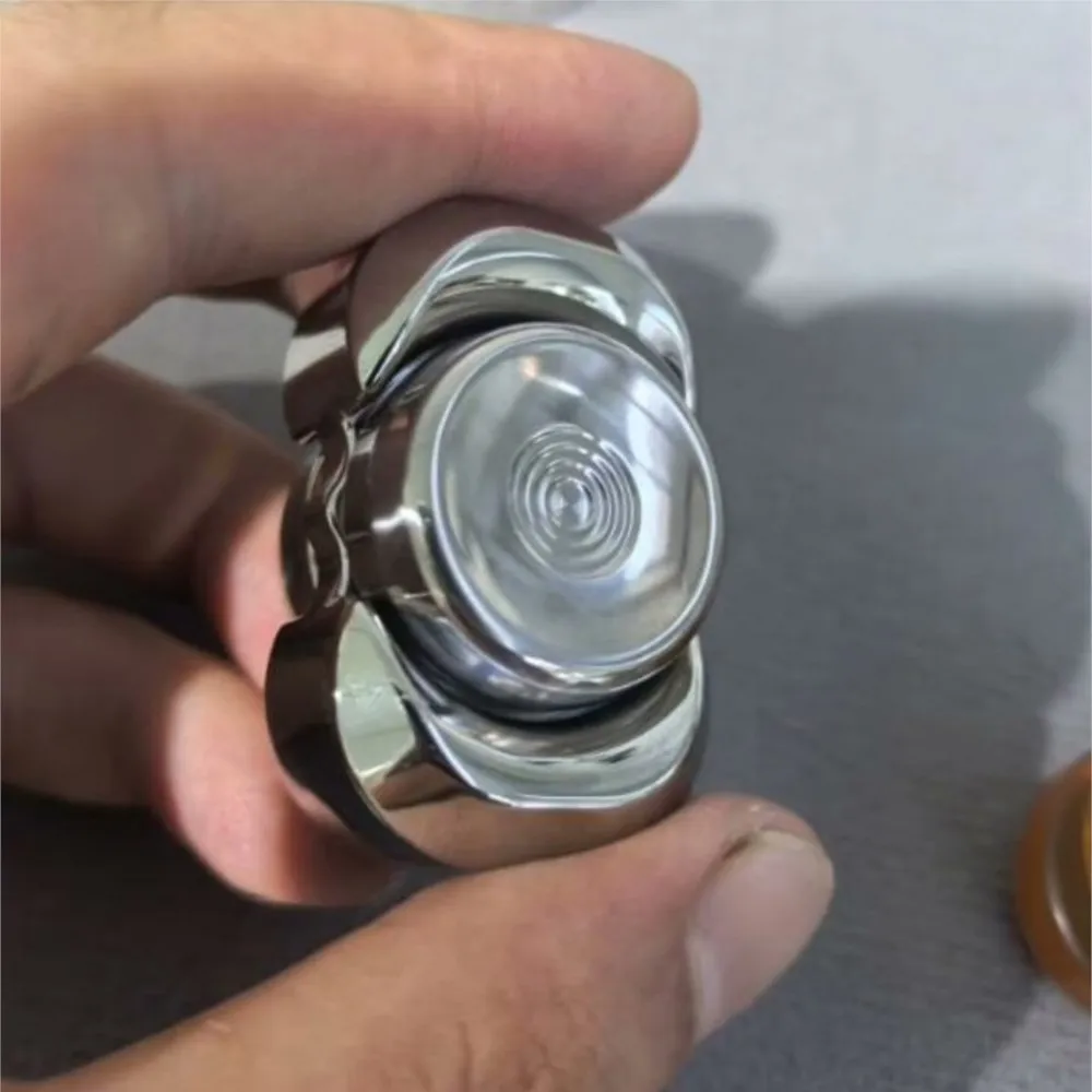FZEDC Fidget Spinner à deux lames, sensation de manipulation, Gadgets de soulagement de l'anxiété, jouets Fidget pour adultes, nouveauté en métal