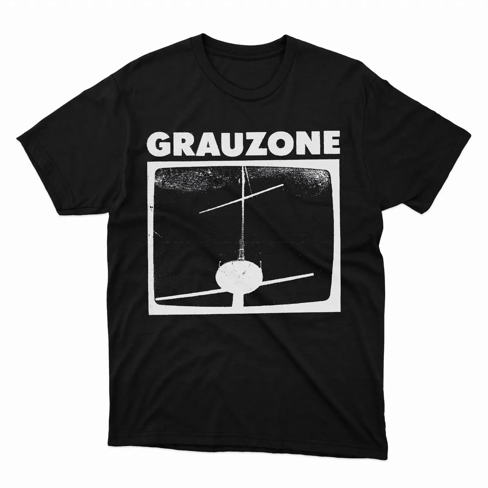 Grauzone T-Shirt 80er Jahre Neue Deutsche Welle Vintage Washed Casual Herren Bequeme Mode Grafik Stretch-Designerkleidung