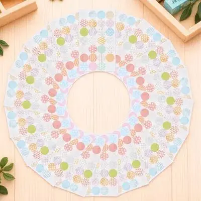 

20 Sheets Hole Punch Reinforcement Stickers Decorative Loose-Leaf Paper Hole Stickers for DIY Scrapbook Crafts