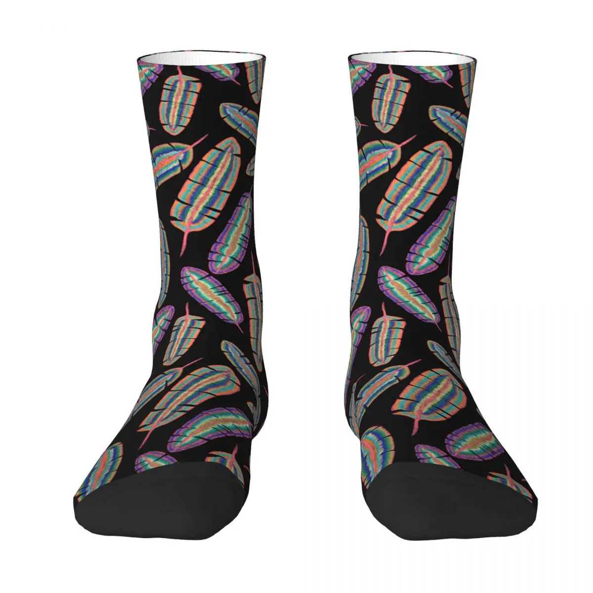 Feather Sock Printed Man Polyester