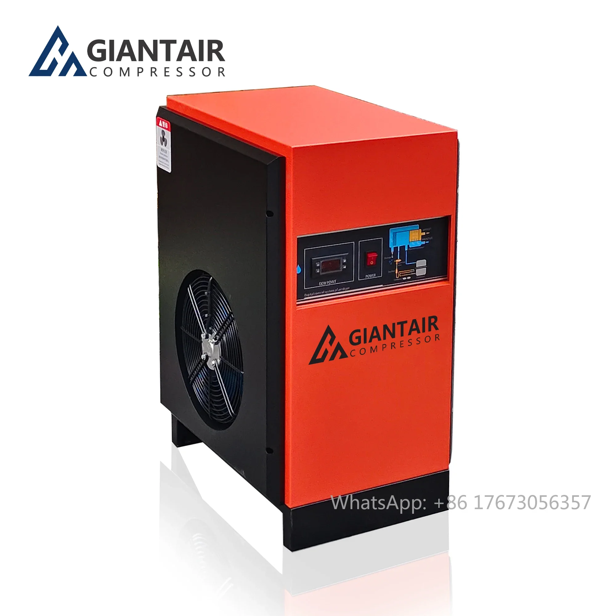 GiantAir 110v 220v 240v Refrigerant Air Cooling Compressed Air Dryer Screw Compressor For Factory