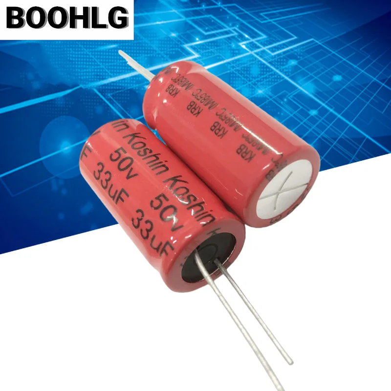 Condensatore elettrolitico non polare BP da 2 pezzi adatto per divisione di frequenza di media gamma 50v 33uf 16X32mm