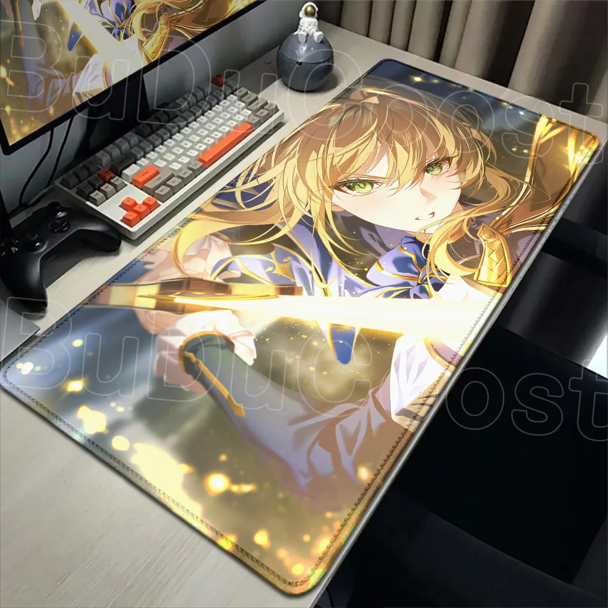 

Computer PC Gaming Lock Edge Desk Mats Large Office Mouse Pad Fate/Grand Order Saber Anime Laptop Keyboard Carpet PC Accessories