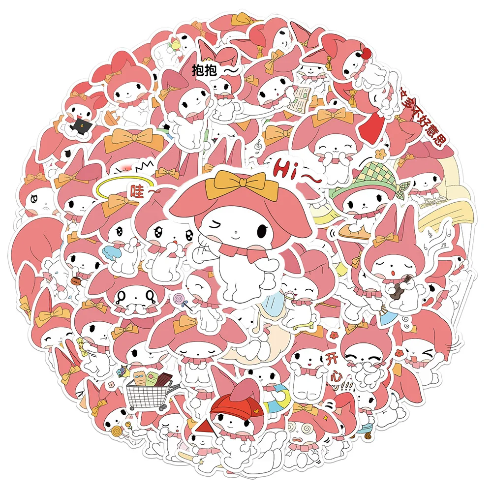 

10/30/60/120 шт. моя мелодия девушки аниме наклейки Kawaii Sanrio мультфильм наклейка дневник Скрапбукинг телефон ноутбук классические игрушки стикер