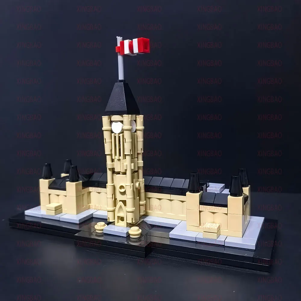 502PCS MOC The Canadian Parliament Building Building Blocks Toy Diy Assemble Bricks Architecture Series Display Collection Toys