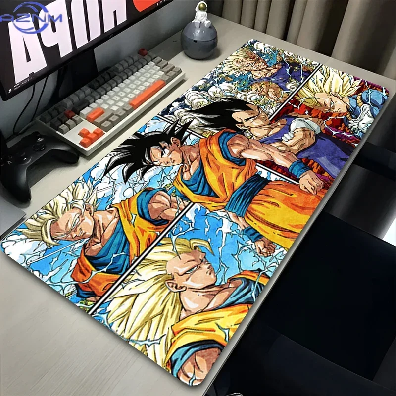 Retro Comic Book Anime Warrior Collage Mouse Pad, Rubber Non Slip Backing, Smooth Surface Gaming Desk Mat for PC and Office Desk