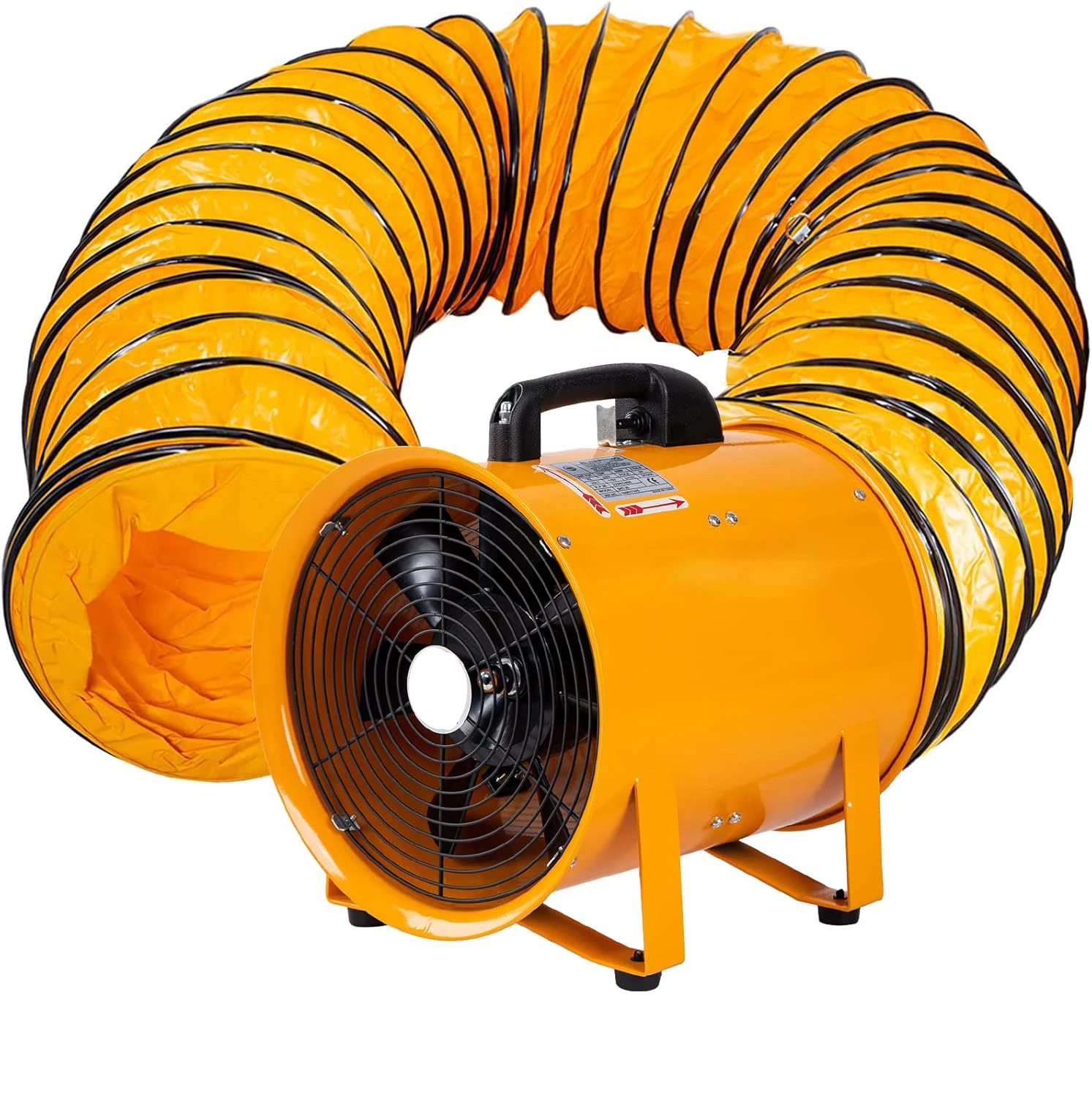 

Portable Large Volume Mining Industrial Axial Flow Exhaust Ventilation Fan Air Blower Fan With 10M Flexible Air Duct Hose