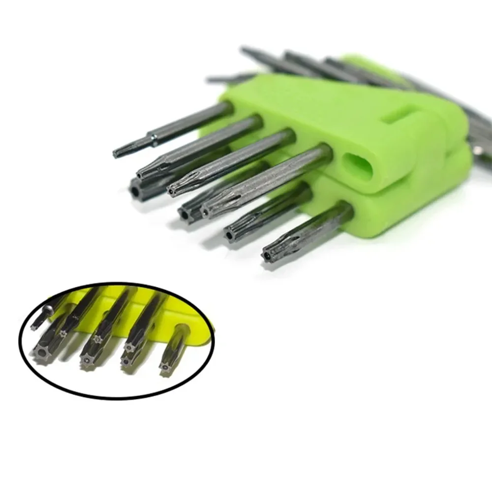 8Pcs Set Star Torx Wrench Spanner T5-T20 Torx Screwdriver Portable Box End Wrench Kit Key Professional Carrying Holder Hand Tool - view 3