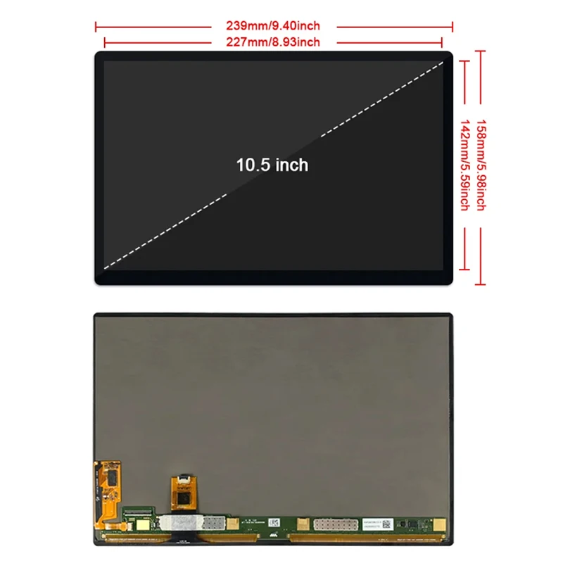 شاشة AMOLED متعددة الوظائف تعمل باللمس بالسعة مقاس 10.5 بوصة شاشة عرض 2560x1600 لأجهزة الكمبيوتر المحمول Raspberry Pi Gaming Screen PS4/5 Xbox 60hz